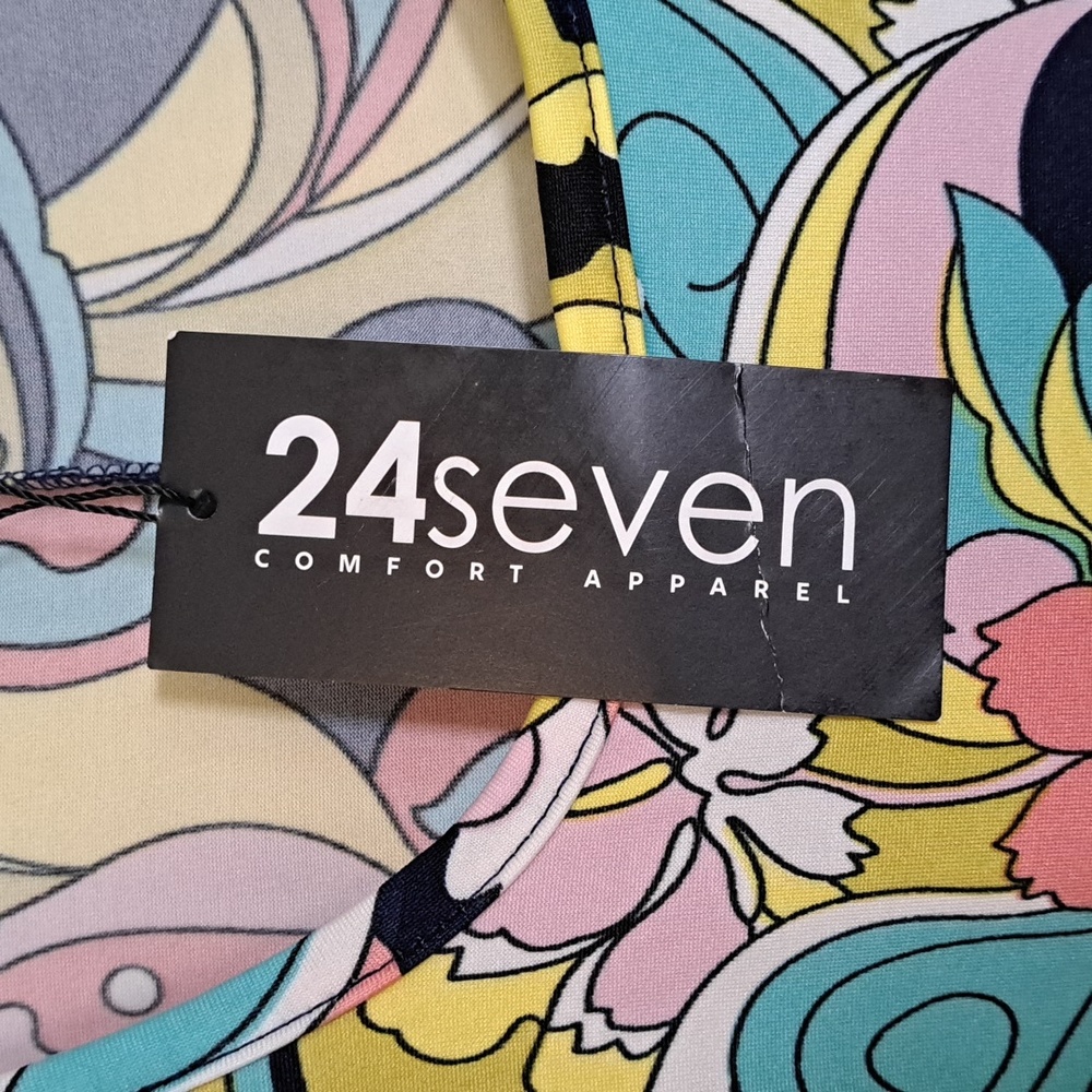 24seven Floral Cold Shoulder Flowy Casual Maxi Dress Large - Picture 8 of 10